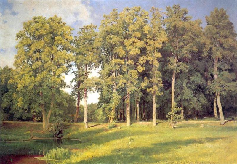 Ivan Shishkin Grove near Pond Sweden oil painting art